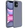 Miracase Liquid Silicone Case Compatible with iPhone 11 6.1 inch(2019), Gel Rubber Full Body Protection Shockproof Cover Case Drop Protection Case (Lavender Gray)