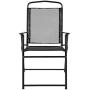 Flash Furniture Nantucket 6 Piece Black Patio Garden Set with Table, Umbrella and 4 Folding Chairs