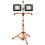 TACKLIFE 140W and 14000LM LED Dual-Head Work Light,Two ON/OFF Switches,Metal Telescopic Tripod,Rotating Waterproof Light and 9.8 Ft Power Cord,Suitable for Large Construction Sites,Workshops