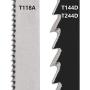 Gunpla 15 Pieces Jig Saw Blades Assorted T244D T144D T118A for Curved and Fast Cuts in Hard and Soft Woods T-Shank Thin Sheet Metal Steel Aluminum Cutting