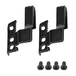 Wiper Blade Adapter, 3392390298 2 Pcs Metal Car Automotive Front Windshield Wiper Arm Adapter Mounting Kit Universal Black with Mounting Screws