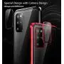 CeeDoo Protective Case for Samsung Galaxy S20 Built in Screen Protector Magnetic Flip Cover 360 Degree 9H Tempered Glass with Metal Camera Protector, Red