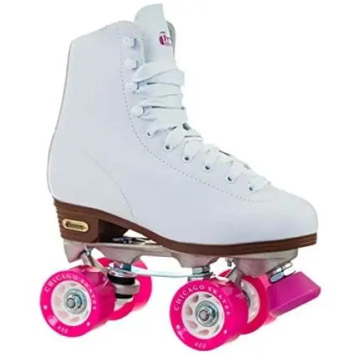 Chicago Womens Classic Roller Skates - Premium White Quad Rink Skates Chicago Womens Classic Roller Skates - Premium White Quad Rink Skates