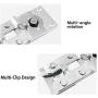 EAU Sectional Sofa Connector 4 Packs, Metal Sectional Sofa Interlocking Furniture Connector with 40 PSC Screws, Couch Clamp Sectional Connectors for Sliding Sofas EAU Sectional Sofa Connector 4 Packs, Metal Sectional Sofa Interlocking Furniture Connector with 40 PSC Screws, Couch Clamp Sectional Connectors for Sliding Sofas