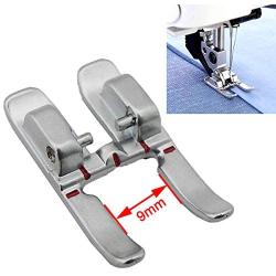 CKPSMS Brand - 1PCS #93-036933-91 9mm Open Toe Presser Foot Feet with IDT fit for Pfaff Sewing Machines (9mm Open Toe Satin Stitch Metal Applique Foot with IDT)