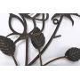 Scwhousi Metal Rose Wall Decor Garden Flower Wall Art,Rustic (14.25'' 1.75'')