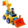 WolVol 3-in-1 Construction Bulldozer Dump Excavator Take-A-Part Truck Toy with Drill and Tools, Lights and Music, Bump and Go Action