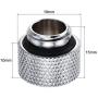 uxcell Male to Female Extender Fitting G1/4 x 10mm for PC Water Cooling System Silver