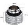 uxcell Male to Female Extender Fitting G1/4 x 10mm for PC Water Cooling System Silver