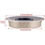Xntun 3 Pcs Satin Nickel Metal Cable Grommet, Zinc Alloy Desk Table Grommet Cable Cord Hole Cover for Home and Office, Fits 2inch Hole (Black)