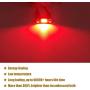 iBrightstar Newest 9-30V Extremely Bright 212-2 578 Festoon Error Free 1.61'' 41mm LED for Interior Map Dome Lights and License Plate Courtesy Lights, Red