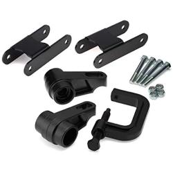 Heavy Metal Suspensions - Fits 2006-2010 Hummer H3 4x4 Lift Kit Adjustable 1-3 inch Front + 2 inch Rear Torsion Bar Lift Keys Lift Shackles and Torsion Bar Unloading Tool (High Strength Steel)