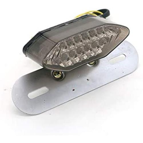 HONGPA Motorcycle Tail Lamp LED Bracket Taillights Hexagon shape For Harley 12 volt modified motorcycle Iron metal shell