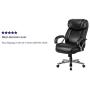 Flash Furniture HERCULES Series Big & Tall 500 lb. Rated Black LeatherSoft Executive Swivel Ergonomic Office Chair with Extra Wide Seat