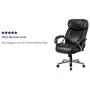 Flash Furniture HERCULES Series Big & Tall 500 lb. Rated Black LeatherSoft Executive Swivel Ergonomic Office Chair with Extra Wide Seat Flash Furniture HERCULES Series Big & Tall 500 lb. Rated Black LeatherSoft Executive Swivel Ergonomic Office Chair with Extra Wide Seat