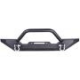 Yescom Front Bumper Winch Plate D-Ring Rock Crawler Textured Black for 1986-2006 Jeep Wrangler TJ YJ