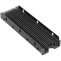 QIVYNSRY M.2 heatsink 2280 SSD Double-Sided Heat Sink with Thermal Silicone pad for PCIE NVME M.2 SSD or NGFF SATA M.2 SSD Black