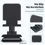 Anozer Foldable & Adjustable Tablet Stand, [2021 Updated] Extendable Compact Desktop Tablet Stand Holder Cradle Dock Compatible with Phones, iPad, Samsung Galaxy Tabs, Kindle(13’’ Max)