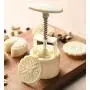 14 Pieces Bath Bomb Mold Set Includes 2 Pieces Bath Bombs Press and 12 Pieces Different Stamps for Making Bath Bombs, DIY Moon Cake Mold Kit