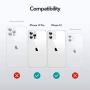 [3-Pack] ESR Tempered-Glass Screen Protector for iPhone 12/12 Pro + ESR Metal Kickstand Clear Case for iPhone 12/12 Pro