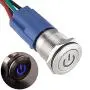 APIELE 19mm Latching Push Button Switch 3/4'' 12V DC Power Symbol LED with Socket Plug 1NO1NC SPDT ON/Off( Blue) APIELE 19mm Latching Push Button Switch 3/4'' 12V DC Power Symbol LED with Socket Plug 1NO1NC SPDT ON/Off( Blue)