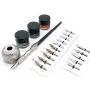 GC QUILL Calligraphy Pen Set, Wooden Dip Pen with 16 Dip Nibs, 3 Ink Bottles and 1 Pen Holder, Calligraphy Set for Beginners - MU-04 GC QUILL Calligraphy Pen Set, Wooden Dip Pen with 16 Dip Nibs, 3 Ink Bottles and 1 Pen Holder, Calligraphy Set for Beginners - MU-04
