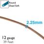 The Beadsmith 12-Gauge Anodized Aluminum Wire for Jewelry Making, Metal Wire for Wrapping (Light Copper)