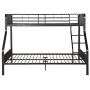 Acme Caius Gunmetal Twin XL Over Queen Bunk Bed