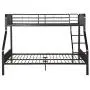 Acme Caius Gunmetal Twin XL Over Queen Bunk Bed