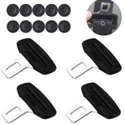 QD 4 Pack of Car Seat Belt Buckles, Car Seat Belt Silencers, Car Seat Belt Plugs, Car Metal Seat Belt Clips