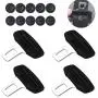 QD 4 Pack of Car Seat Belt Buckles, Car Seat Belt Silencers, Car Seat Belt Plugs, Car Metal Seat Belt Clips