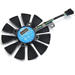 inRobert PLD0920S12M Video Card Cooling Fan for ASUS Strix R9 390X 390 RX480 RX580 GTX 980Ti 1060 1070 1080 Graphic Card (Fan-B(5pin))