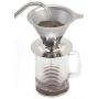 Maranello Caffé Pour Over Coffee Dripper Stainless Steel Reusable Drip Cone Coffee Filter Portable Pour-Over Coffee Maker Paperless Metal Fine Mesh Strainer Coffee Pourover Brewer Camping Coffee Maker