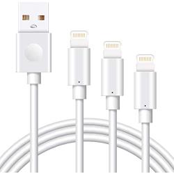 iPhone Charger Cable 3Pack 3/6/10FT - Marchpower MFi Certified Lightning Cord USB-A Fast Charging Compatible with iPhone 12 Mini Pro Max SE(2020) 11 X Xs XR 8 7 6 Plus iPod iPad Pro Touch AirPods