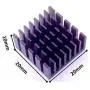 Easycargo 10pcs 25mm Heatsink Kit 25x25x10mm + 3M 8810 Thermal Conductive Adhesive Tape, Cooler Aluminum Heat Sink for Cooling Raspberry Pi 4 GPU IC Chips LED (25mmx25mmx10mm)