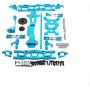 Baoer Metal Steering Swing Arm Base C Rear Hub Seat Gear Assembly Upgrade Parts for Wltoys 144001 1/14 RC Car Vehicle Models Silver