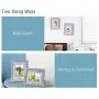 SZQINJI 5x7 Picture Photo Frame Pack of 2 Made of Rustic Solid Wood with HD Glass, Ripple Metal Sheet for Tabletop Display and Wall Mount SZQINJI 5x7 Picture Photo Frame Pack of 2 Made of Rustic Solid Wood with HD Glass, Ripple Metal Sheet for Tabletop Display and Wall Mount