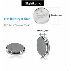 50 pcs Pack - CR2032 Battery 3v Lithium Button Cell Coin 2032 Battery Nightkonic