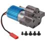 AKDSteel Heng-Long W-PL B-1 B-14 B-24 B24 C14 C-14 1/16 Military Truck RC Car Upgrade Motor + Gearbox + Metal Drive Red for Toys Gift