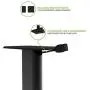 Kanto SP26PL 26'' Speaker Floor Stands | Designed for Medium to Large Bookshelf Speakers | Heavy Steel & Foam Padding | 30° Rotating Top Plate | Hidden Cable Design | Black | Pair