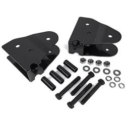 Heavy Metal Suspensions - Fits 2005-2018 Ford F250 and F350 (4WD) 2'' - 4'' Radius Arm Drop Brackets High Strength Carbon Steel Kit