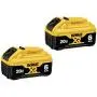 DEWALT (DCB206-2) 20V MAX Battery, Premium 6.0Ah Double Pack DEWALT (DCB206-2) 20V MAX Battery, Premium 6.0Ah Double Pack