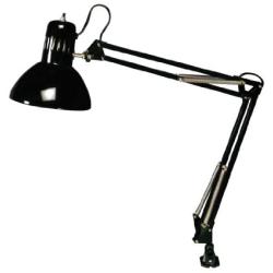 Studio Designs Swing Arm Lamp with 13-watt CFL Bulb, Black