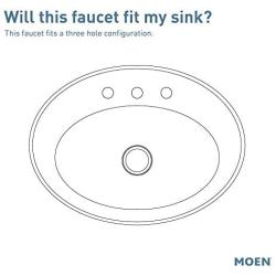 Moen 6150BN Gibson Two Handle Centerset High Arc Modern Bathroom Faucet with Drain Assembly, Brushed Nickel