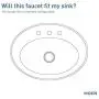 Moen 6150BN Gibson Two Handle Centerset High Arc Modern Bathroom Faucet with Drain Assembly, Brushed Nickel