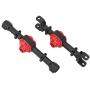 Dilwe Front Axle Housing, Metal Front Rear Axle Housing Accessory Part for MN90/ MN91/ MN45 RC Car Model( Black)