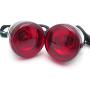 HTTMT- Front Turn Signal Light Indicator Red Lens Compatible with 92-16 Harley Sportster XL 883 1200 [P/N: RS059/XH6004-004]