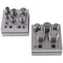 Metal Disc Cutter, 5+7 Holes Circle Round Disc Cutter Set Jewelry Making Metal Cutting Forming Pendant Charm Coin Punch Tool