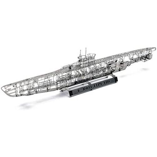 Jasmine Model U-Boat Untersee-Boot Submarine Type VIIC 1/350 3D Metal Puzzle DIY Full Structure Detail Model Kits Jigsaw Toys 205001