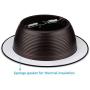 TORCHSTAR 12-Pack 6 Inch Recessed Can Light Trim, Oil Rubbed Bronze Metal Step Baffle Trim, for PAR30, PAR38, BR30, BR40 Light Bulbs, for 6” Recessed Light Can, Fit Halo/Juno Remodel Recessed Housing